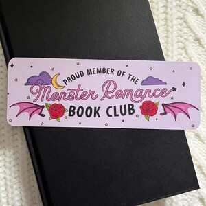 Monster Romance Inspired Bookmark, Book Club Bookmark, Cute Bookmarks, Romance Bookmark, Bookworm Gifts, Book Lovers