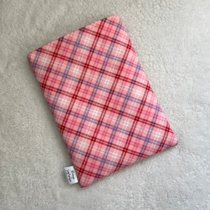 Love Pink Glitter Plaid Bookish Sleeve/iPad/Tablet Cover