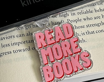 Bookish Themed Kindle charm, USB-C dust plug, Kindle decor, e-reader charm, bookish gift, gift for her, phone charm, Kindle Paperwhite