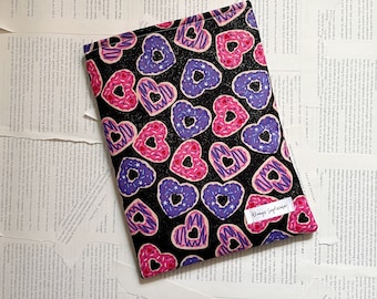 Glitzer Herz Donuts Bookish Tasche/iPad/Tablet Hülle