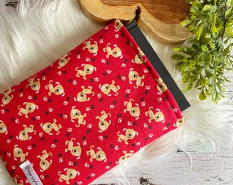 Red Cartoon Puppies Bookish Sleeve/iPad/Tablet Cover