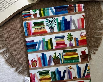 Colourful Bookshelves Bookish Sleeve / iPad / Tablet / Kindle Cover