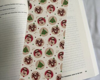 Segnalibro biscotti per le feste, Segnalibro club del libro, Segnalibri carini, Segnalibro da forno, Regali per topi di biblioteca, Segnalibro rosa grazioso