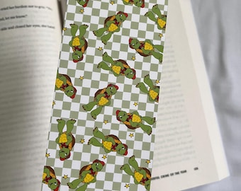 Turtle Friend Childhood TV Show Bookmark, Book Club Bookmark, Cute Bookmarks, Romance Bookmark, Bookworm Gifts, Book Lovers