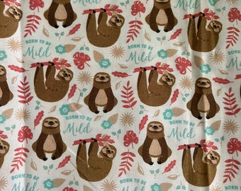 Born To Be Mild Sloths Bookish Sleeve/iPad/Tablet/Kindle Cover