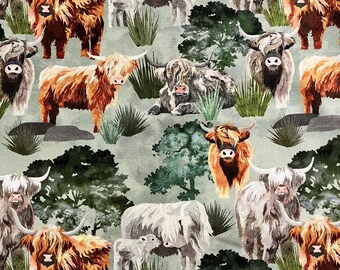 Highlands im hohen Gras Schutzhülle für iPad / Kindle / Tablet