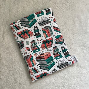 Vackra boktrastar i flanell med bokliknande fodral/iPad/surfplatta