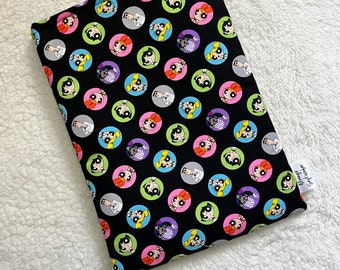 Capa de livro de desenho animado Super Power Girls/iPad/capa para tablet