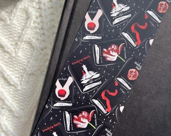 Marcapáginas con portadas de la serie de libros de vampiros, marcapáginas para club de lectura, marcapáginas bonitos, marcapáginas divertidos, regalos para ratones de biblioteca, amantes de los libros