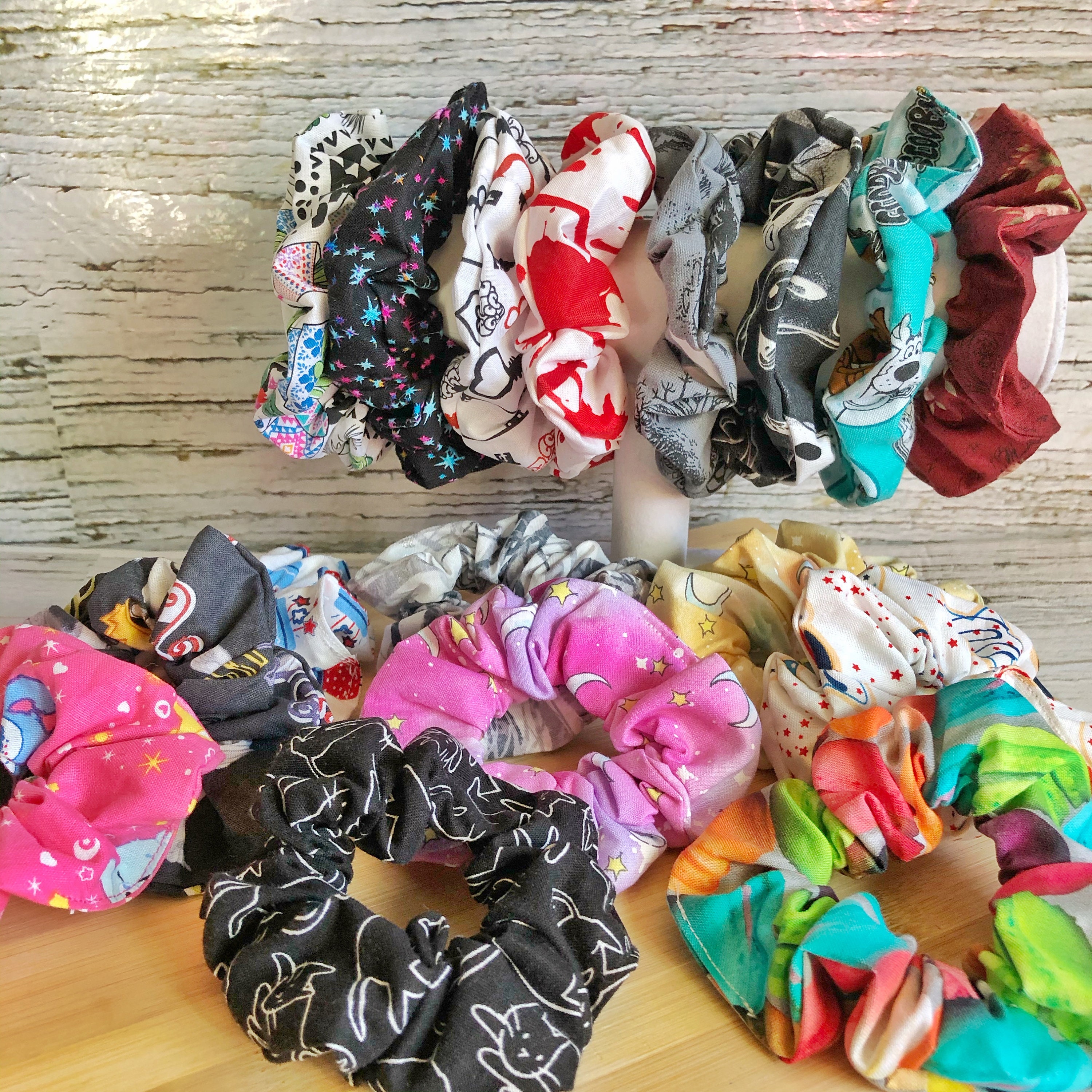 Various Cotton Scrunchies
