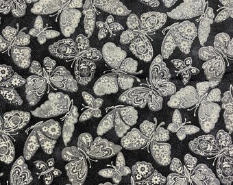 Silber farbene Schmetterling Schmetterlinge Tasche für Bücherlieber / iPad / Tablet / Kindle
