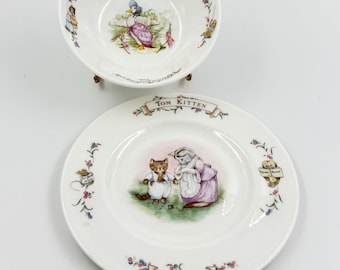 Vintage Beatrix Potter Tom Kitten Plate, Royal Albert Children's