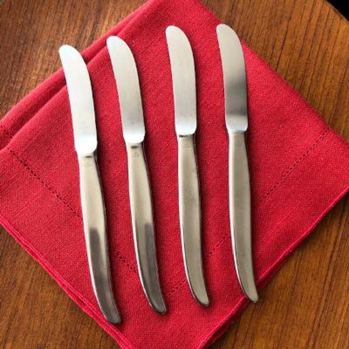 Mid Century Modern WMF Fraser Knives in Laurel Pattern Set of Etsy