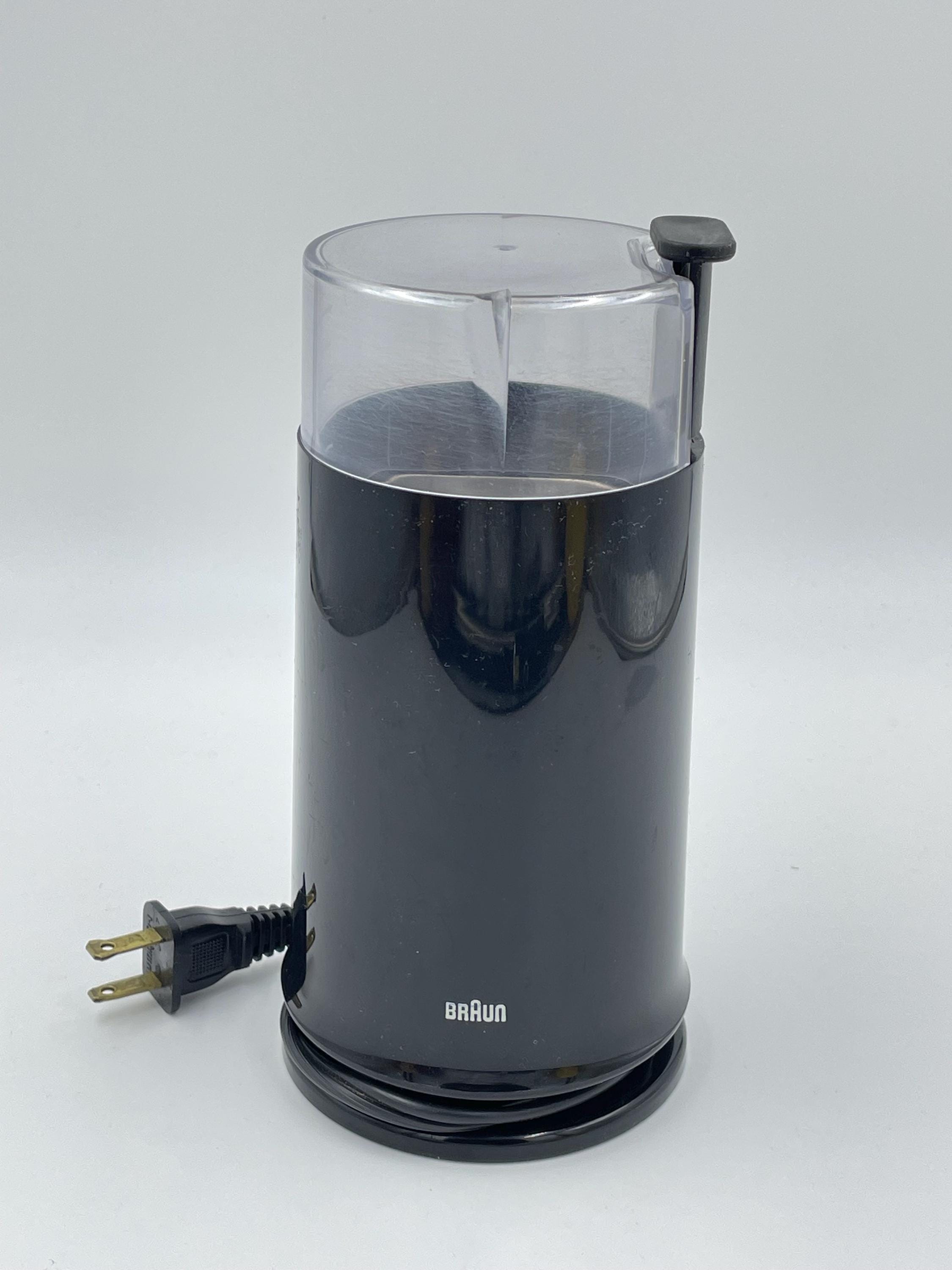 Vintage Braun Coffee Grinder, Black, Model KSM2 (4), Type