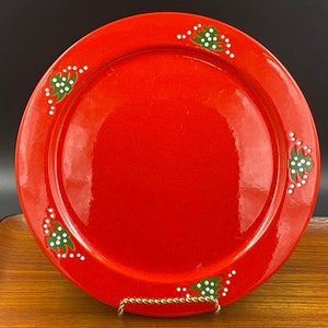 Vintage Waechtersbach Christmas Charger or Platter in Original Christmas Tree Pattern, 12 Inches Diameter, Made in Germany