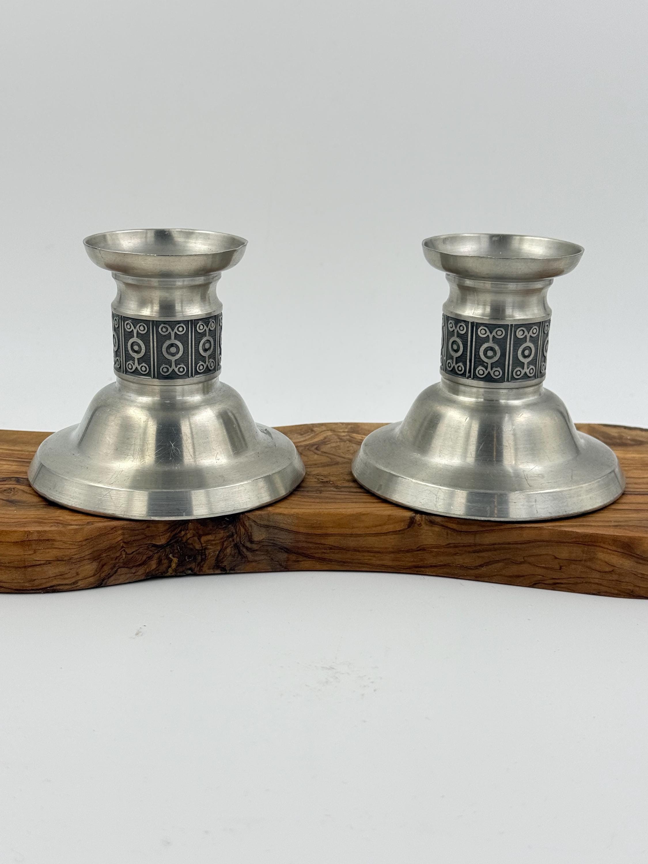 Pewter Norway Candlesticks - Etsy display picture 1