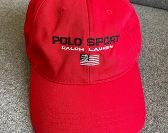 Vintage POLO SPORT by Ralph Lauren Cap Big Logo 90s USA