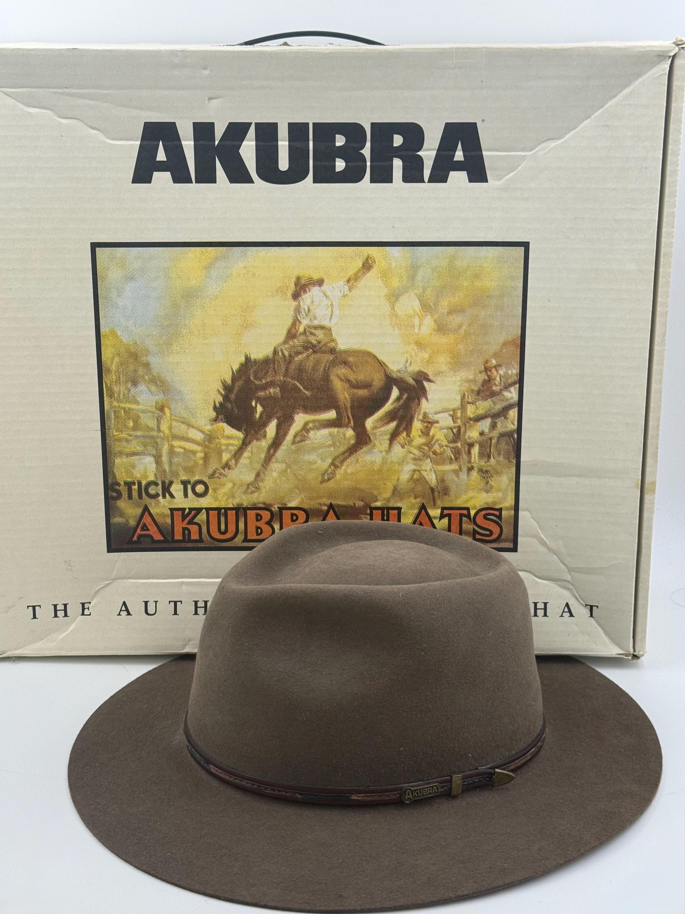 未使用★AKUBRA ウールハット 羽付き56サイズ Vintage akubra hat - Etsy 日本