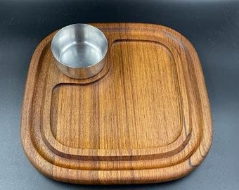 ヴィンテージ Dansk チーク材サービングボード（スプレッダーナイフ