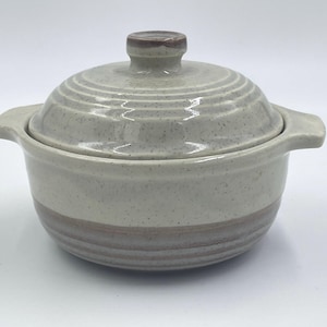 Vintage McCoy Pottery Soup or Chili Crock with Lid 1822, Lug Handles, LCC Logo, 1970s, Hard to Find Piece