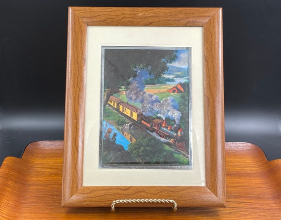 Mid Century Framed Foil Etched Print by Paul Detlefsen, Titled
