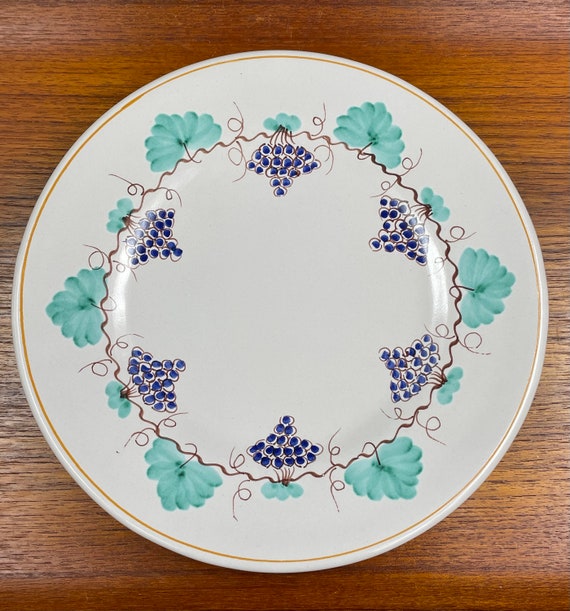 ⭐️ NU0VA VIETRI イタリア製　プレート　20㎝　6枚組❗️⭐️ Vintage Italian Plate Signed RIFA Vietri, Hand Painted Ceramic