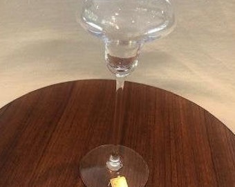 Vintage Bavarian Crystal Glass by Theresienthal, Rare and Very Hard to Find Shape, Pan Top or Double Ogee