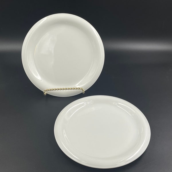 Thomas by Rosenthal Corda White Dinnerware, Set of 2 Salad Plates, 1983 - 1991, Made in Germany