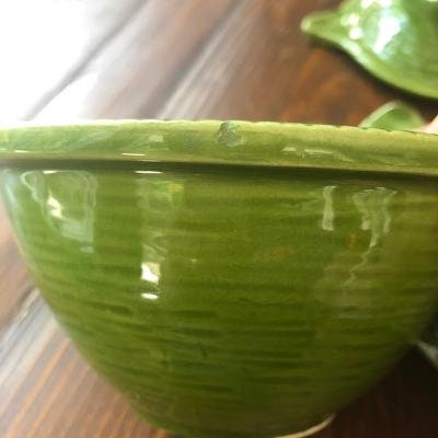 Mid Century California Pottery, Vintage Chip and Dip Bowl Mid Century California Pottery, Vintage Chip and Dip Bowl