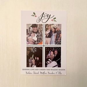 ¡ALEGRÍA! Tarjeta navideña