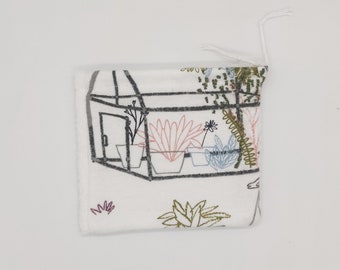 Cotton Soap Saver Bag - Exfoliating Zero Waste Bar Soap Holder
