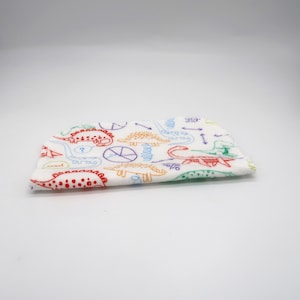 Pack of 10 Cloth Wipes - Family Cloth - dinos - zerowaste