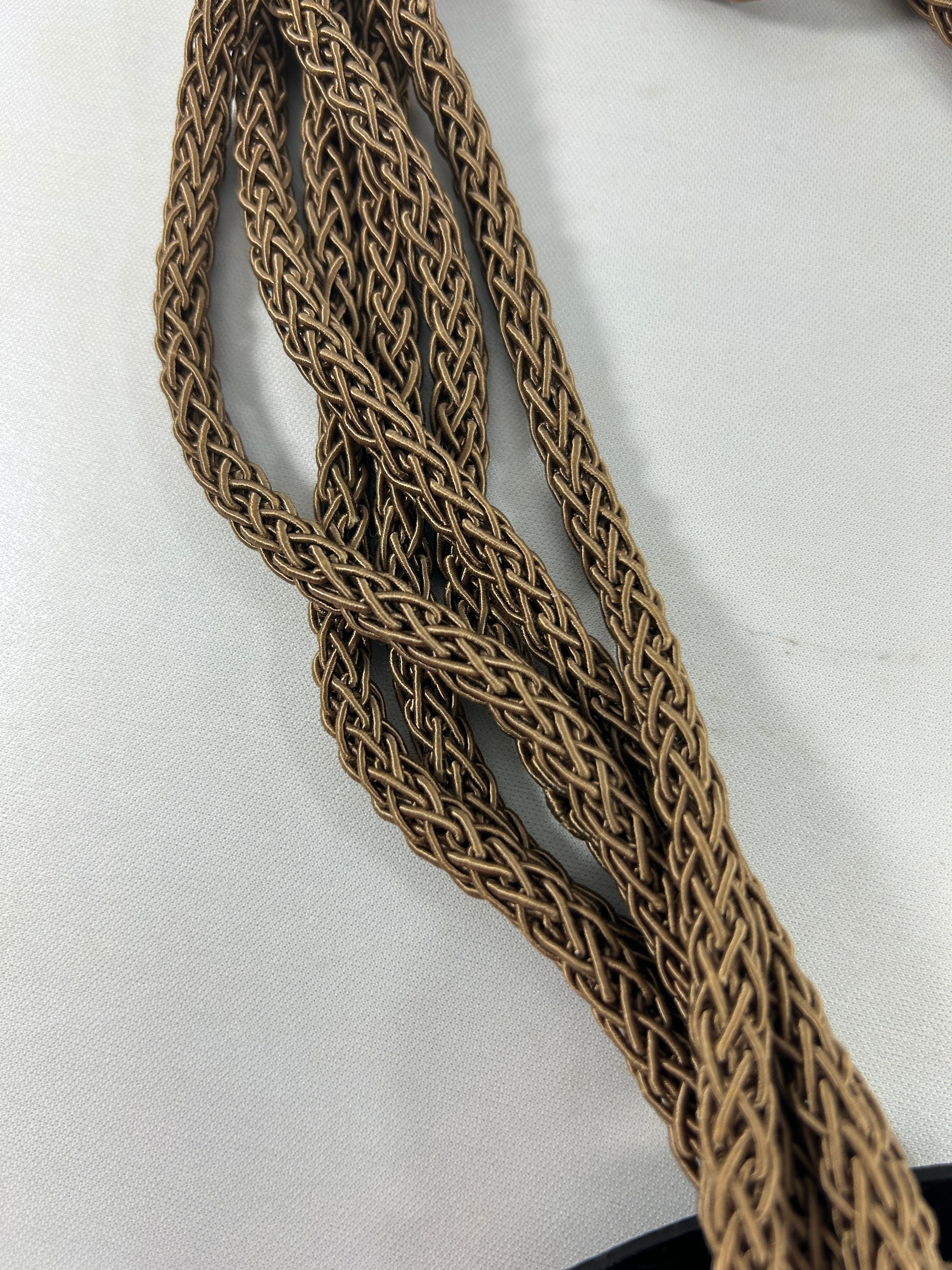 Vtg Carolyn Tanner Designs Belt Woven Braided Cord Plastic  display picture 1