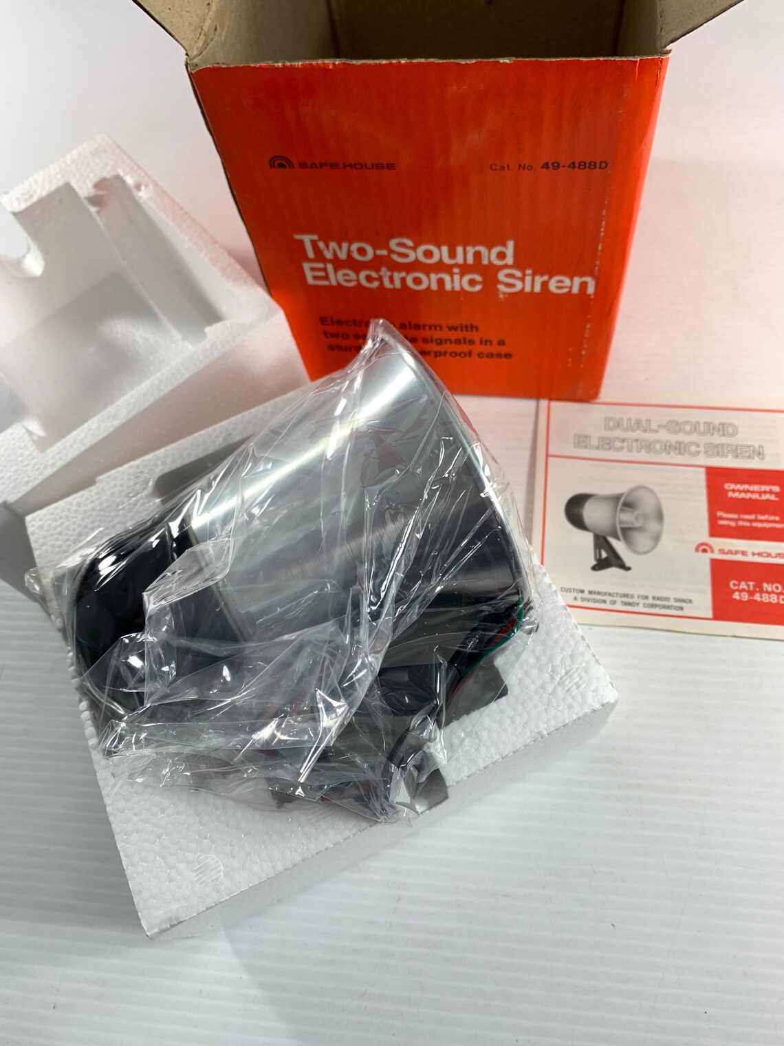 Safe House Radio Shack Two Sound Electronic Siren 49488D New Etsy