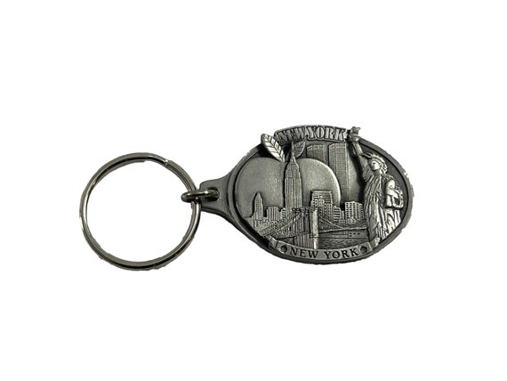 Vintage St. Louis Missouri Gateway Arch Spinning Key Souvenir Keychain Ring