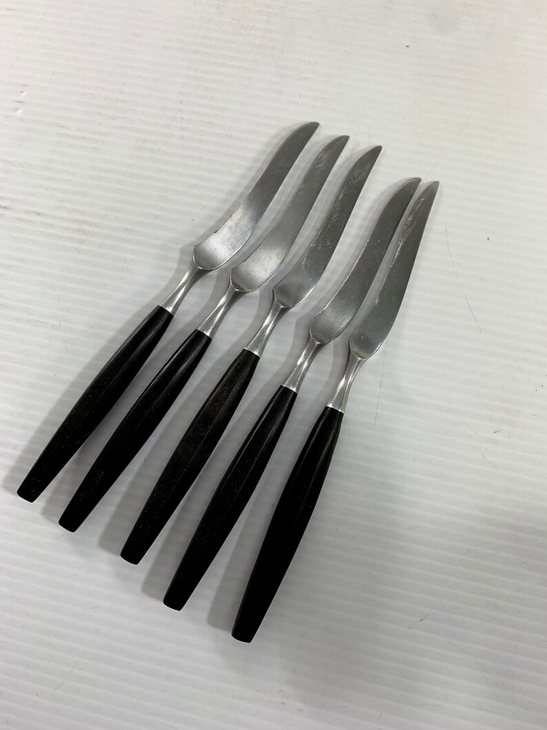 Vintage Mid Century Modern Viking Steak Knife Set of 5 Stainless