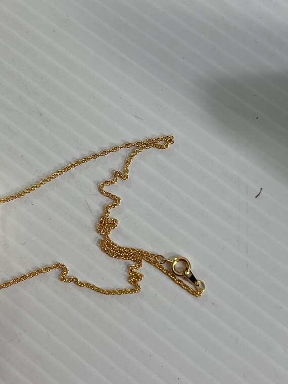 Vintage Roman Necklace Cross Pendant Genuine Crys… - image 3