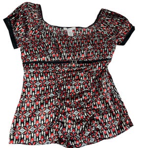 strapless open back dress Vintage Y2K Charlotte Russe V-Neck Halter Top Floral Red Cottagecore –  TropicalFeel main image 1