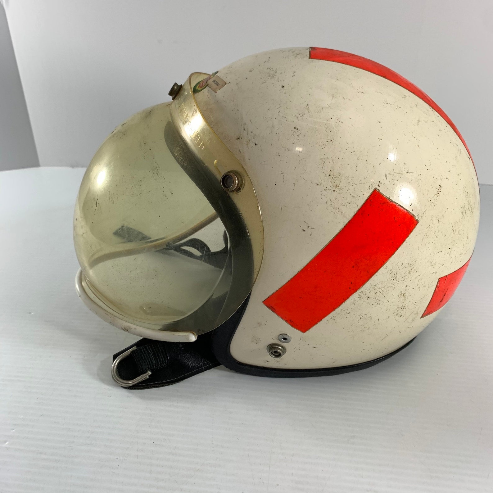 Vintage 1966 Buco Motorcycle Helmet Paulson 3 Snap Bubble Face | Etsy