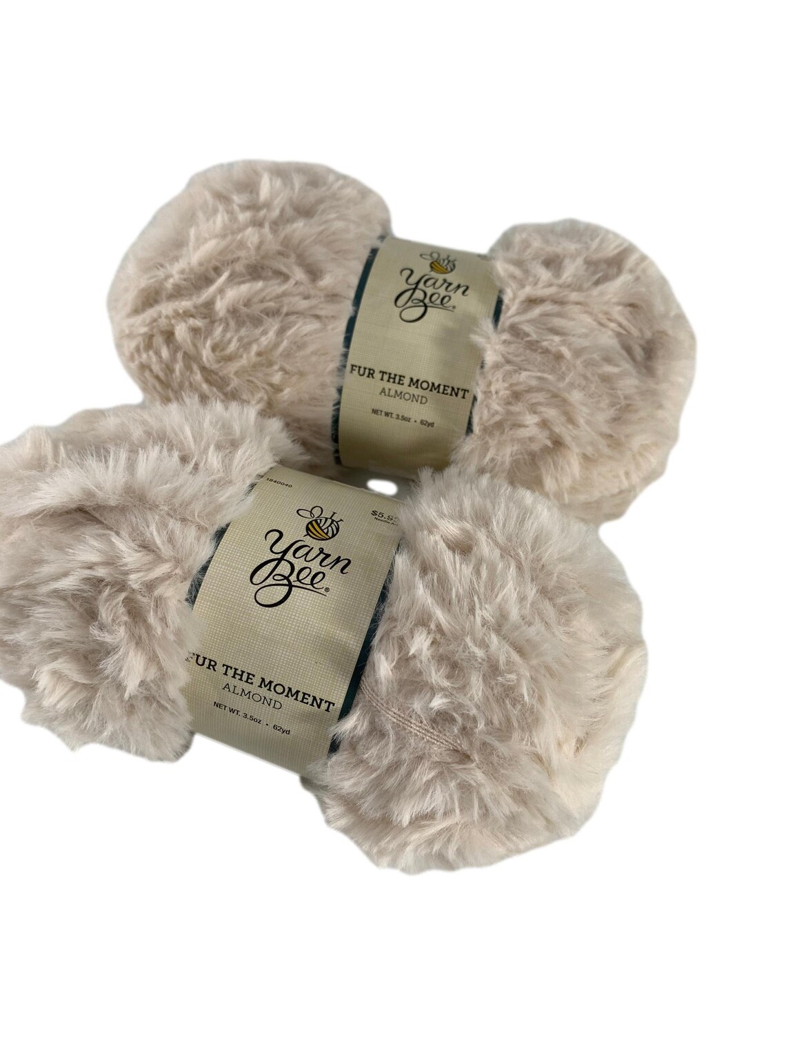 Yarn Bee Fur the Moment Almond Lot of 2 Skeins 62 Yards Each Etsy