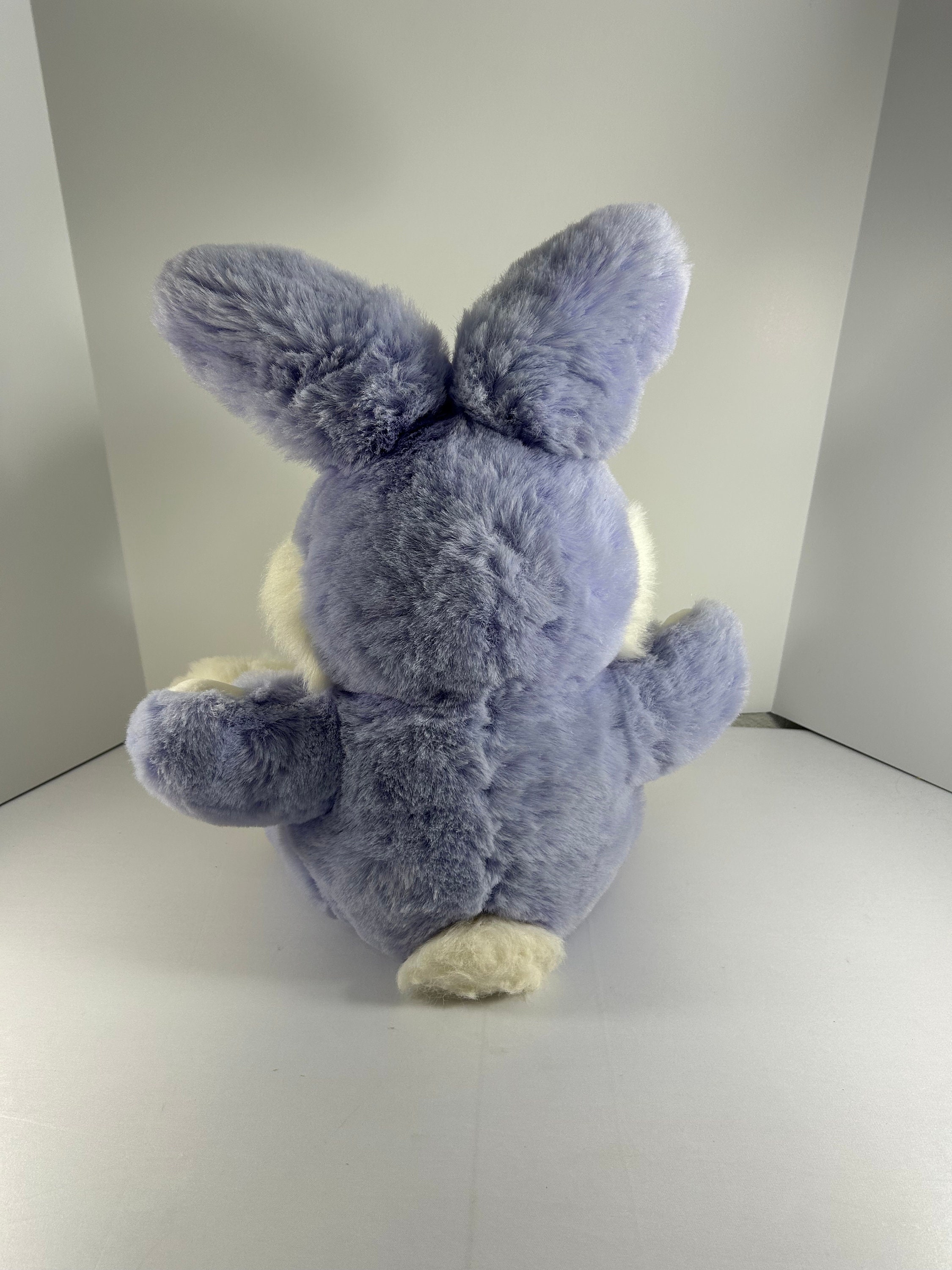 Vintage 90s Dan Dee Collectors Choice Purple Easter Bunny