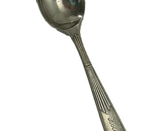 Vintage Reed Barton Silver Plate Childrens Spoon Hotel Knight 4.5" Long