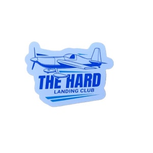 The Hard Landing Club, Pilot Sticker, Airplane Club