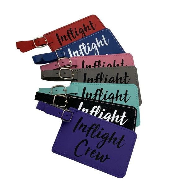 Inflight Luggage Tag, Flight Attendant Bag Tag for Airline Crewmembers