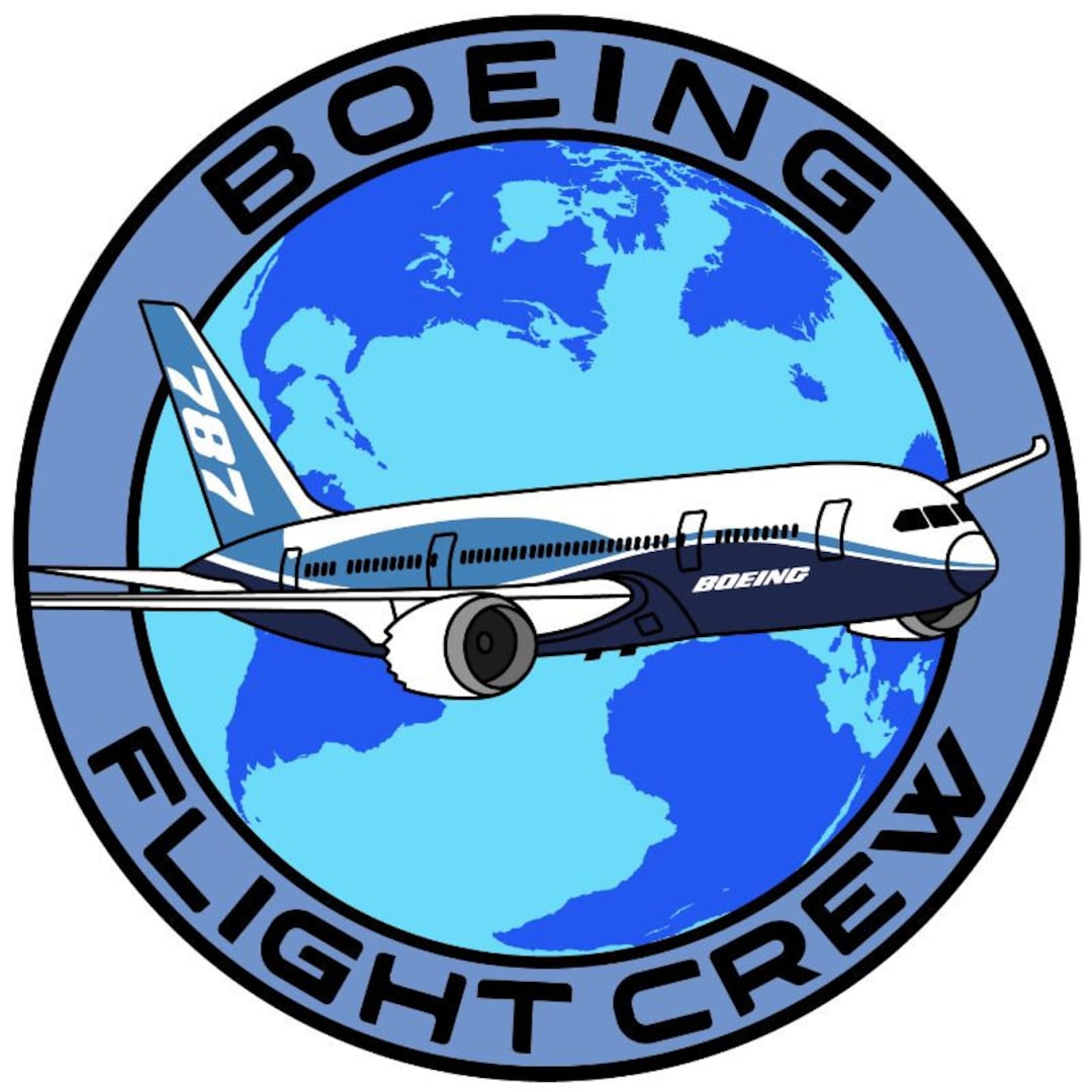 B-787 フライトクルーステッカー、ドリームライナー、飛行機 - Etsy 日本
