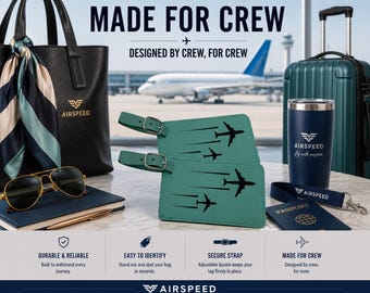 Aviation Luggage Tag: Engineered Leather Travel Accessory