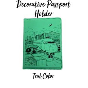 Decorative Passport Cover for Airline Crewmembers, Gifts for Flight Attendants, Travel Accessories, Cover, Holder