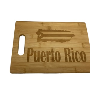 Puerto Rico, Charcuterie, Cutting Board, Cheese Board, Puerto Rico Gift, Caribbean, Puerto Rican, Vintage, Decor, Gifts for Home, Two Sizes