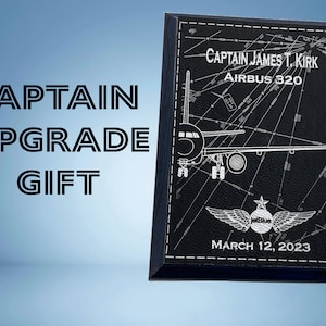 Captain Upgrade Plaque-Personalized-Pilot Gift-Gifts for Captains Airline Gifts