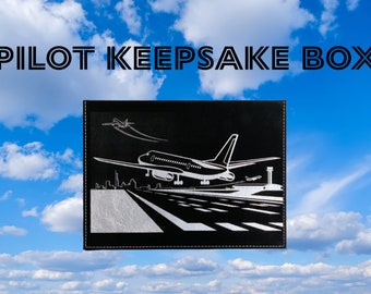 Engraved Aviation Watch Box: Pilot Keepsake Gift